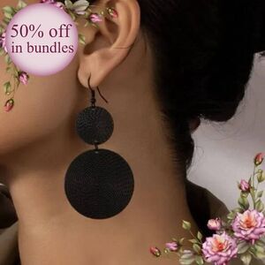 Round Drop Earrings